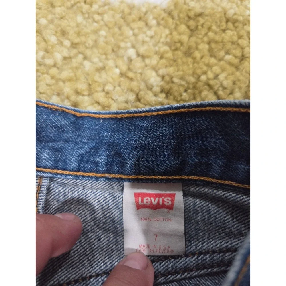 Vintage Levis 17501 0115 High Waist Straight Leg Jeans Blue USA Size 7 24x30